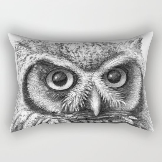 Intense Owl G137 Rectangular Pillow