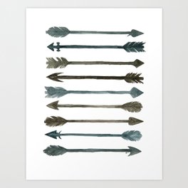 Somber Arrows Art Print