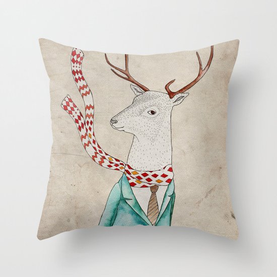 Dear deer. Throw Pillow