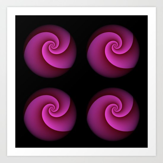 Fancy pink Art Print