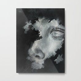 Hope Metal Print | Black And White, Shadow, Woman, Pieces, Modern, Painting, Reflection, Face, Female, Feelings 