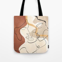 Developed Faces 01 Tote Bag