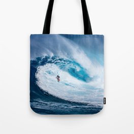 Wave and Surfer Tote Bag