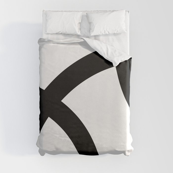 Black and White  Duvet Cover