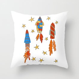 Vintage Cut ‘n Sew Pillow Panels Astronaut Space Age Atomic Fabric Moon Landing 