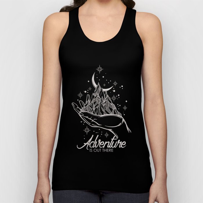 Adventure Is Out There Forest Lake Reflection - Nature Photography Tank Top