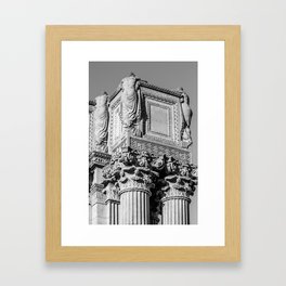 Roman Greco Pillar Framed Art Print