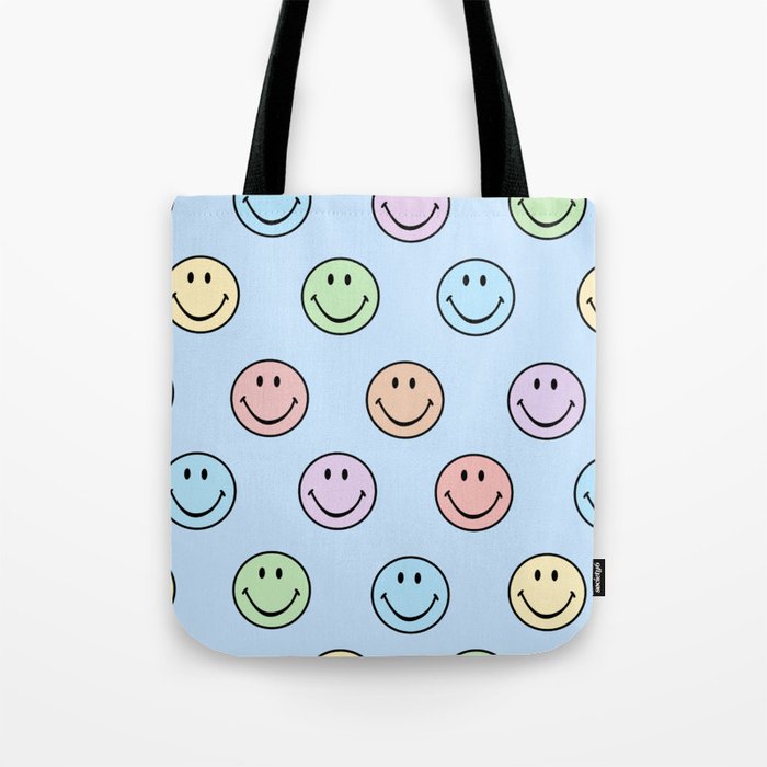 JILLSTUART × Smiley PRINT MINI TOTE BAG BBH6032 Smiley Graphic & Printed Tote Bags | Society6