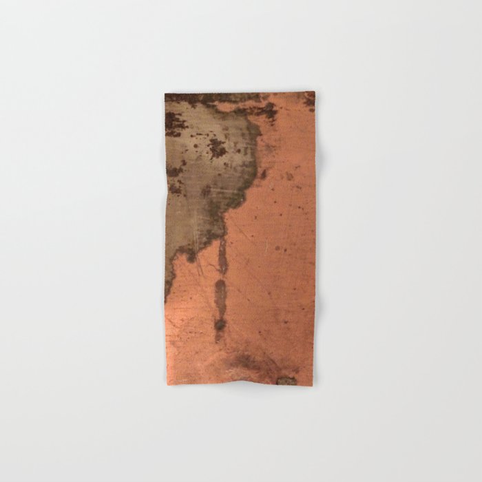 Tarnished Copper rustic decor Hand & Bath Towel