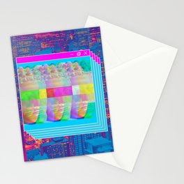 Vaporwave Duplicity Stationery Card