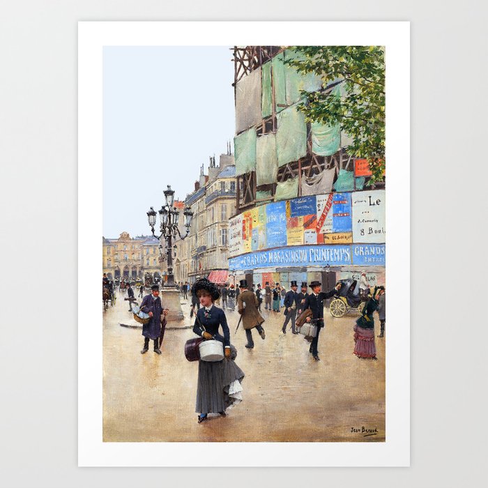 Rue de Havre Paris by Beraud Art Print