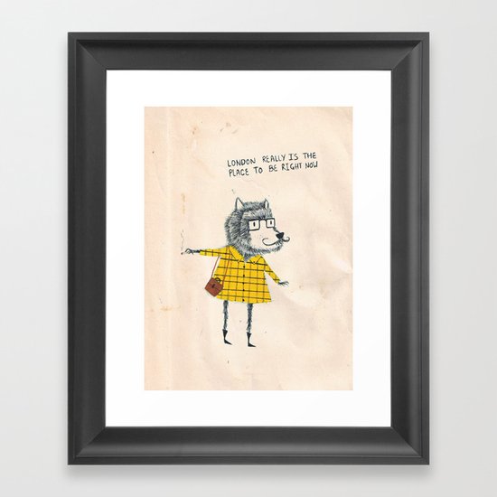 Things my friends say Framed Art Print