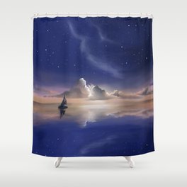Night Sky Shower Curtain