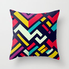 Funky Abstract 4 Throw Pillow