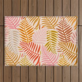 Palm Pattern – Retro Palette Outdoor Rug