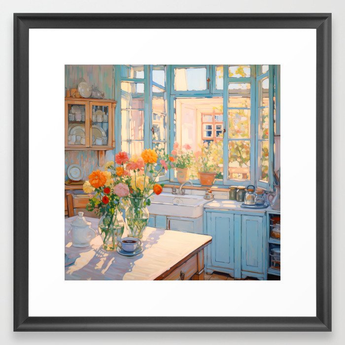 Morning Kitchen Framed Art Print