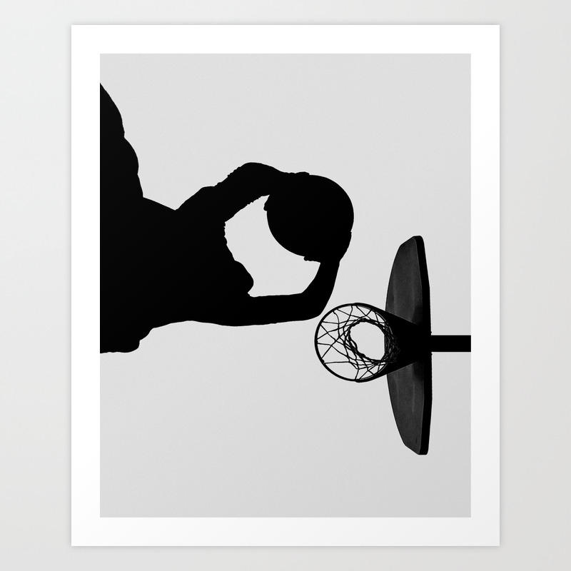 Basketball Silhouette Art Print By Willmilne Society6