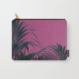 Pink Sunset Palm Carry-All Pouch
