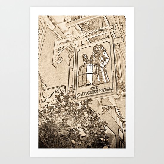 The Crutched Friar Pub London Art Print