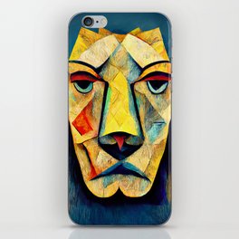 Abstract Lion Head iPhone Skin
