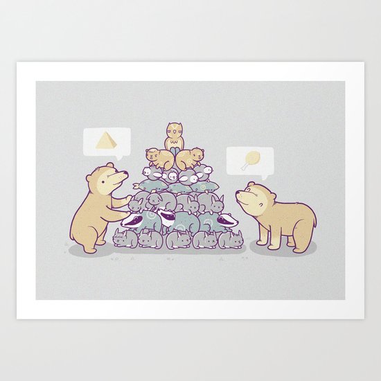 Bearamid Art Print