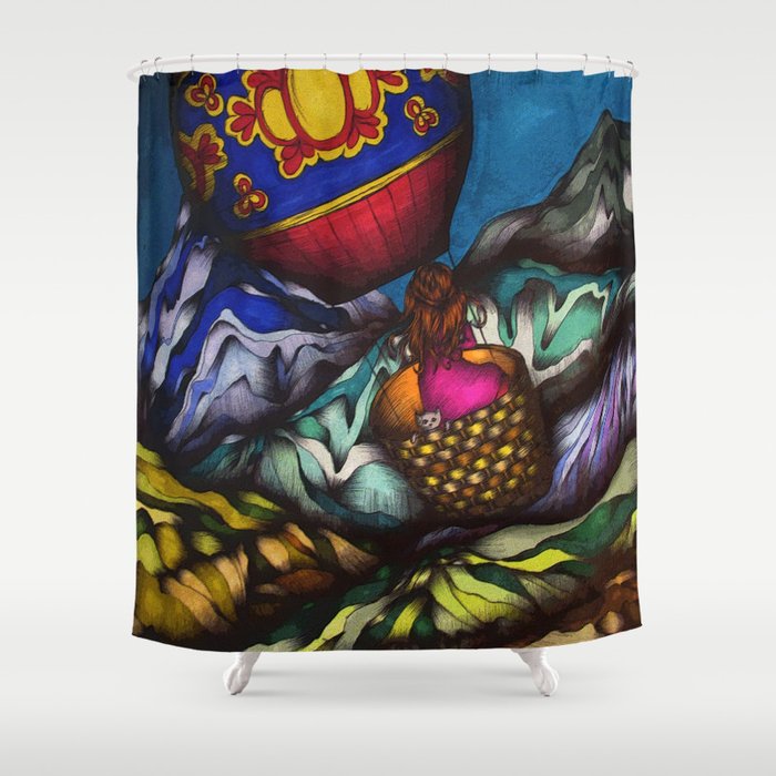 Solo Journey Shower Curtain