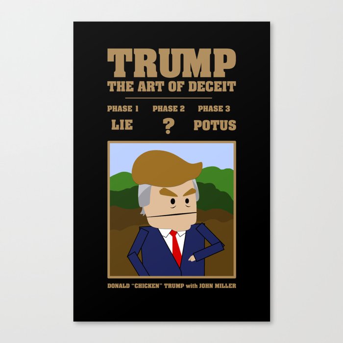Trump - The Art of Deceit Canvas Print