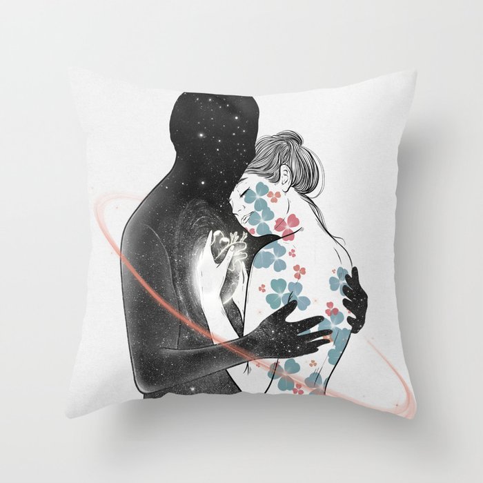 Vision of beauty Throw Pillow