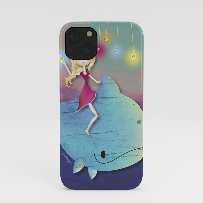 Catching stars to go to heaven iPhone Case