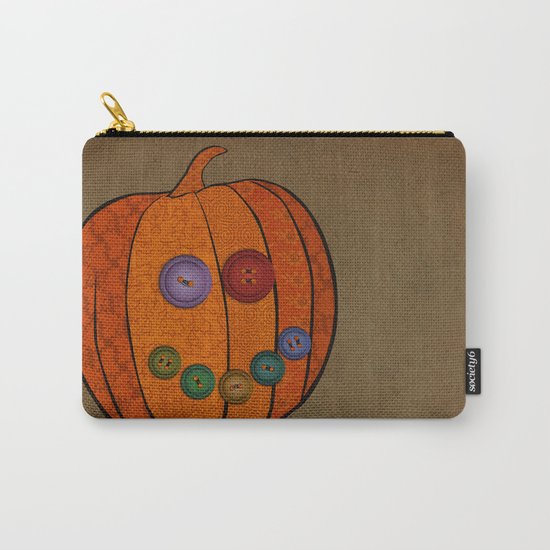 Patterned pumpkin Carry-All Pouch