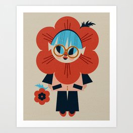 Poppy Girl Art Print