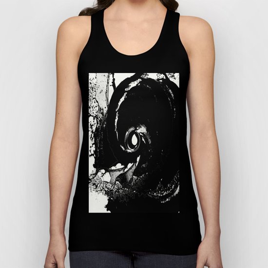 Whirlpool Of Black Unisex Tank Top