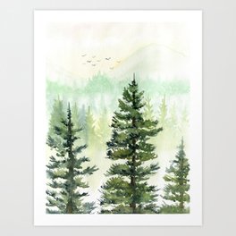 Pine Trees 2  Art Print