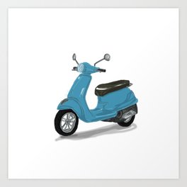 not only a scooter Art Print
