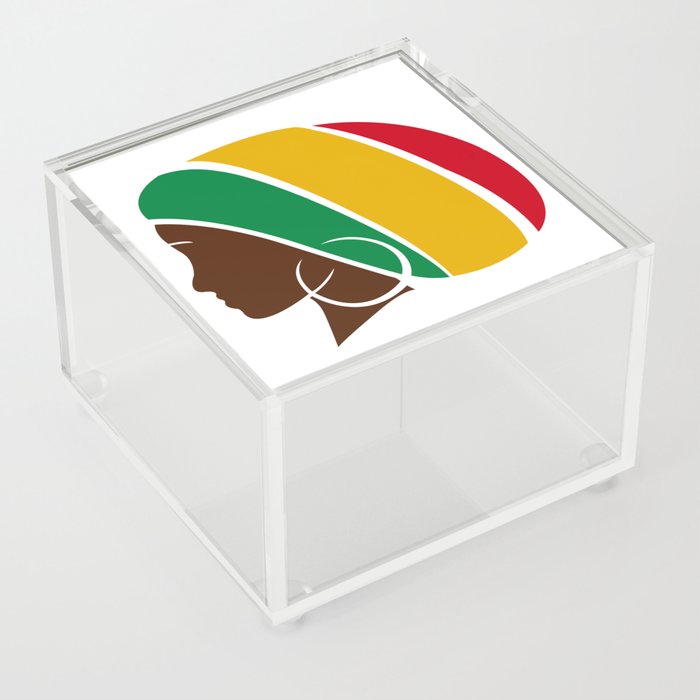 Jamaican Rasta Reggae Empress Acrylic Box