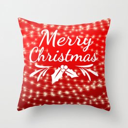 merry christmas Throw Pillow