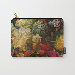 "Baroque Spring of Flowers and Butterflies" Carry-All Pouch