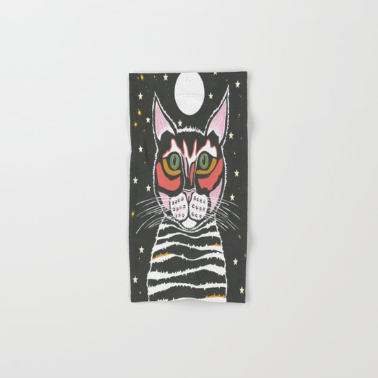 Moon Cat Hand & Bath Towel