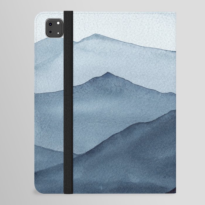 abstract watercolor mountains iPad Folio Case