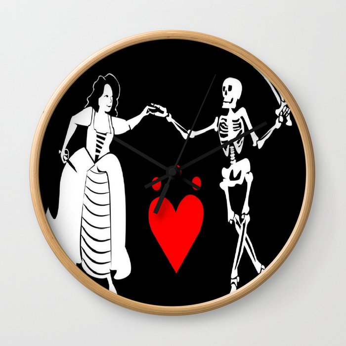 Pirate Queen Jacquotte Delahaye's Flag Wall Clock