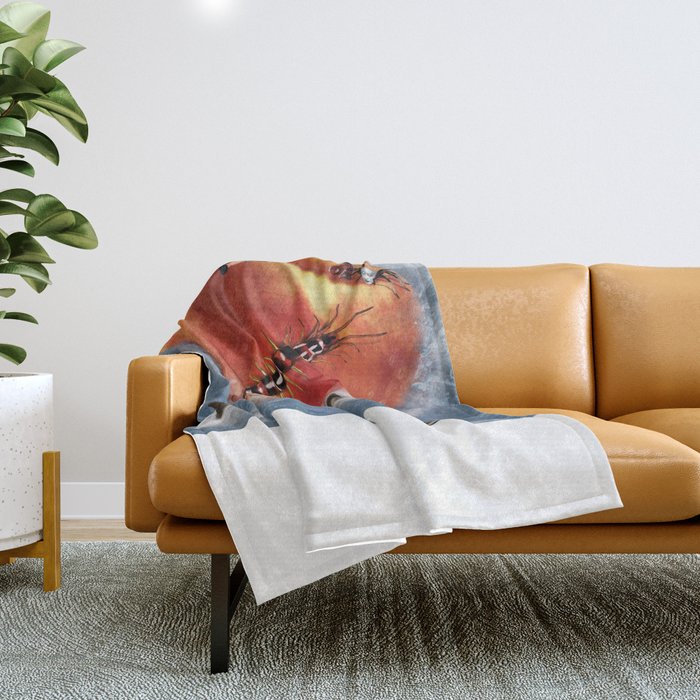 James And The Giant Peach. Throw Blanket