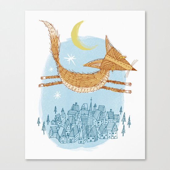 'Flying Fox' Canvas Print