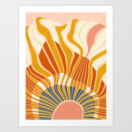sun rays Art Print