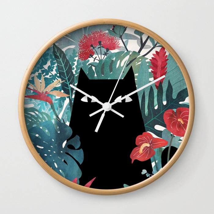 Popoki Wall Clock