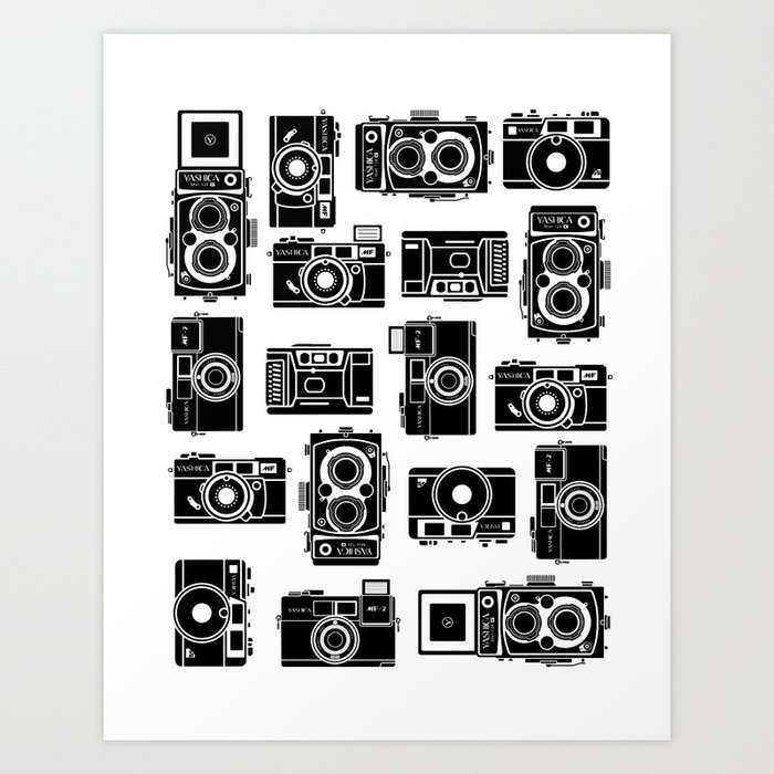 Yashica bundle Camera Art Print