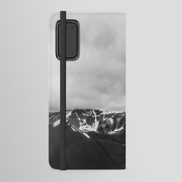 Banff Gondola | Landscape Photography | Lookout | Black and White | Mountains | Nature Android Wallet Case