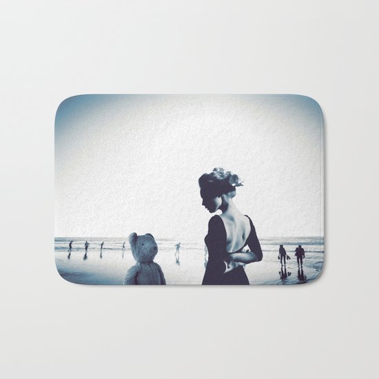 Teddy in love Bath Mat