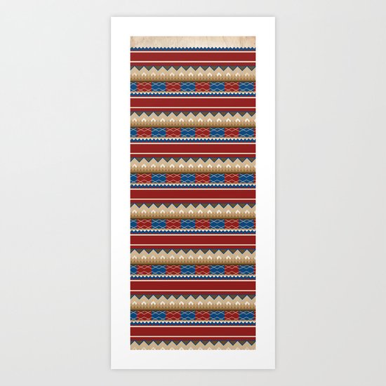 Navajo Pattern 2 Art Print