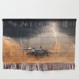 Landing on a new planet Wall Hanging