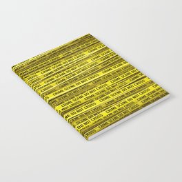 Crime scene / 3D render of endless crime scene tape Notebook